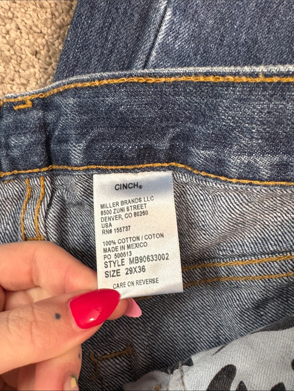 Men’s Cinch Black Label Jeans - Picture 2 of 5